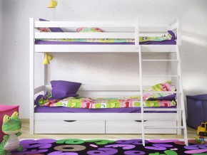 Кровать двухъярусная Сонечка с ящиками и лестницей в Ревде - revda.magazinmebel.ru | фото - изображение 2