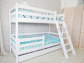 Кровать двухъярусная Сонечка с наклонной лестницей и ящиками в Ревде - revda.magazinmebel.ru | фото - изображение 2