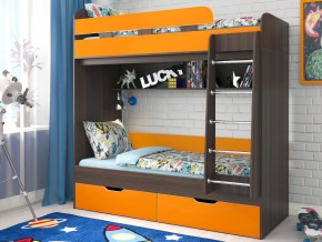Кровать двухъярусная Юниор 5 Бодего-Оранжевый в Ревде - revda.magazinmebel.ru | фото