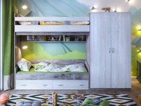 Кровать двухъярусная Юта 2 со шкафом в Ревде - revda.magazinmebel.ru | фото