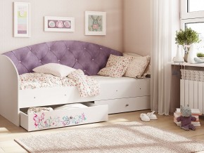 Кровать Эльза Белый-фиолетовый в Ревде - revda.magazinmebel.ru | фото