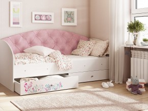 Кровать Эльза Белый-розовый в Ревде - revda.magazinmebel.ru | фото