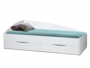 Кровать Фея-3 асимметричная 1900х800 белый в Ревде - revda.magazinmebel.ru | фото