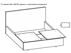 Кровать Феодосия норма 180 с механизмом подъема и дном ЛДСП в Ревде - revda.magazinmebel.ru | фото - изображение 5