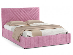 Кровать Гамма 1400 с основанием велюр тенерифе розовый в Ревде - revda.magazinmebel.ru | фото