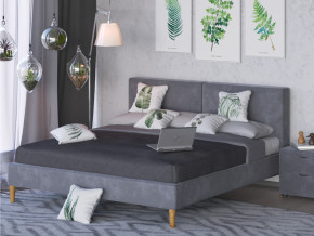 Кровать Линси 1800 серый в Ревде - revda.magazinmebel.ru | фото - изображение 2