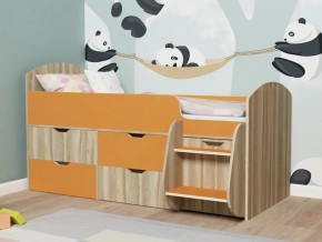 Кровать Малыш-7 Ясень-оранж в Ревде - revda.magazinmebel.ru | фото