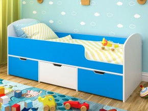 Кровать Малыш Мини Белое дерево-Голубой в Ревде - revda.magazinmebel.ru | фото