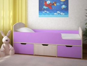 Кровать Малыш Мини Дуб молочный-Ирис в Ревде - revda.magazinmebel.ru | фото