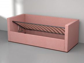 Кровать мягкая с подъёмным механизмом арт. 030 розовый в Ревде - revda.magazinmebel.ru | фото - изображение 2