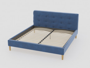 Кровать Пайли 1400 синий в Ревде - revda.magazinmebel.ru | фото - изображение 1