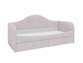 Кровать с мягкой обивкой Алиса ПМ-332.18 велюр розовый в Ревде - revda.magazinmebel.ru | фото - изображение 1