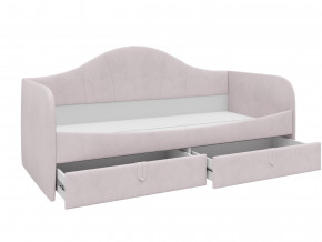Кровать с мягкой обивкой Алиса ПМ-332.18 велюр розовый в Ревде - revda.magazinmebel.ru | фото - изображение 2