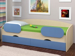 Кровать Соня 2 дуб молочный-голубой в Ревде - revda.magazinmebel.ru | фото - изображение 2