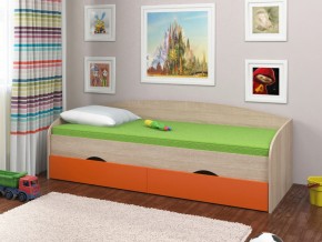 Кровать Соня 2 сонома-оранжевый в Ревде - revda.magazinmebel.ru | фото - изображение 1