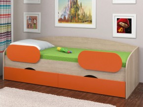 Кровать Соня 2 сонома-оранжевый в Ревде - revda.magazinmebel.ru | фото - изображение 2