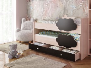 Кровать Соник с ящиком млечный дуб-венге в Ревде - revda.magazinmebel.ru | фото - изображение 1