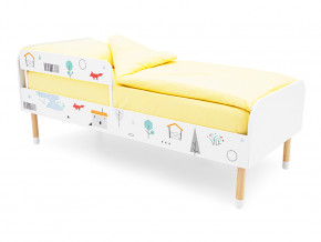 Кровать Stumpa Классика с бортиком рисунок Шале в Ревде - revda.magazinmebel.ru | фото - изображение 1