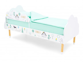 Кровать Stumpa Облако с бортиком рисунок Ферма в Ревде - revda.magazinmebel.ru | фото - изображение 1