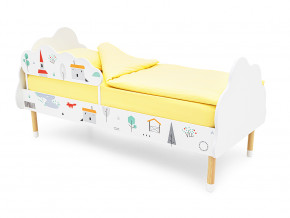 Кровать Stumpa Облако с бортиком рисунок Шале в Ревде - revda.magazinmebel.ru | фото