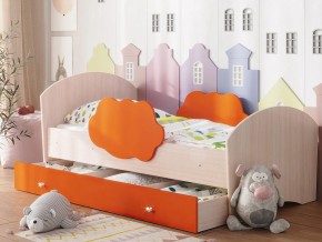 Кровать Тучка с ящиком дуб-оранж в Ревде - revda.magazinmebel.ru | фото
