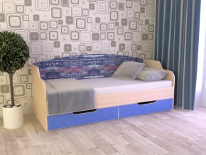 Кровать Юниор Тип 2 дуб молочный/мегаполис 800х1600 в Ревде - revda.magazinmebel.ru | фото - изображение 1