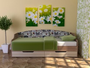 Кровать Юниор Тип 2 Микровелюр-марки 800х1600 в Ревде - revda.magazinmebel.ru | фото - изображение 1