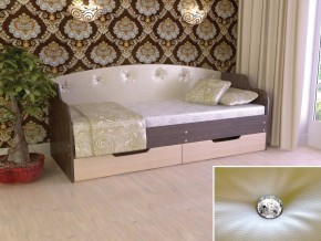 Кровать Юниор Тип 2 Венге/дуб молочный 800х1600 в Ревде - revda.magazinmebel.ru | фото