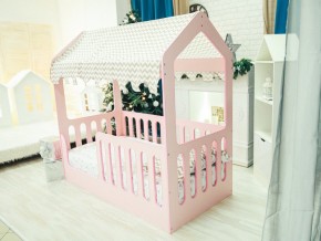 Кроватка-Домик без ящика розовая в Ревде - revda.magazinmebel.ru | фото - изображение 5