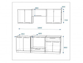 Кухонный гарнитур 7а Грецкий орех 1800 в Ревде - revda.magazinmebel.ru | фото - изображение 2