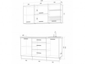 Кухонный гарнитур Флоренс Грин 1600 в Ревде - revda.magazinmebel.ru | фото - изображение 4