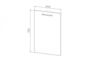 П 45 Комплект для посудомоечной машины 450 мм (цоколь + фасад) ЛДСП в Ревде - revda.magazinmebel.ru | фото