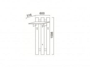 ПР-13 Вешалка в Ревде - revda.magazinmebel.ru | фото