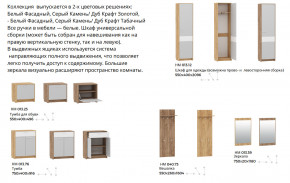 Прихожая Нортон Дуб Крафт Табачный/Серый Камень в Ревде - revda.magazinmebel.ru | фото - изображение 2