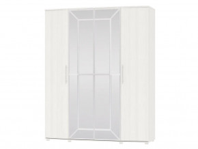 Шкаф 4-х дверный Амели 4-5200 Рамух белый в Ревде - revda.magazinmebel.ru | фото