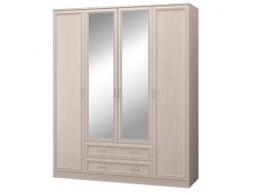 Шкаф 4-х дверный с зеркалом и ящиками в Ревде - revda.magazinmebel.ru | фото