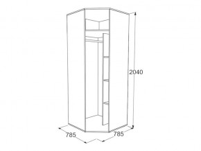 Шкаф угловой Омега 18 в Ревде - revda.magazinmebel.ru | фото - изображение 2