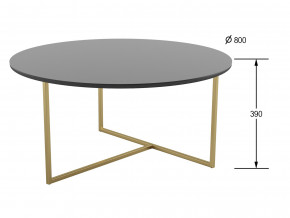 Стол журнальный Маджоре Glass черная Lacobel в Ревде - revda.magazinmebel.ru | фото - изображение 2