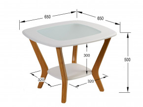 Стол журнальный Мельбурн Белый в Ревде - revda.magazinmebel.ru | фото - изображение 2