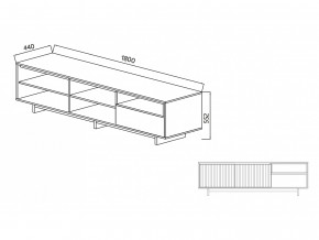 Тумба для ТВА Moderno-1800 В-1 Ф5 в Ревде - revda.magazinmebel.ru | фото - изображение 4