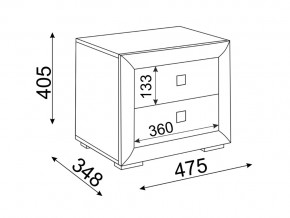 Тумба прикроватная Глэдис М30 в Ревде - revda.magazinmebel.ru | фото - изображение 2