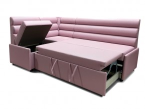 Угловой диван Призма Валики со спальным местом розовый в Ревде - revda.magazinmebel.ru | фото - изображение 2