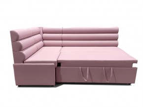 Угловой диван Призма Валики со спальным местом розовый в Ревде - revda.magazinmebel.ru | фото - изображение 3